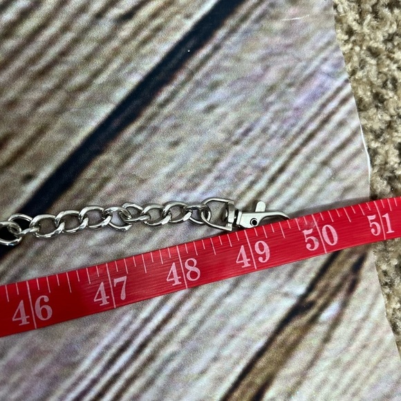 TARNISH Black Leather Flap Over Cross Body Bag With Removeable Chain Str… - Picture 11 of 12